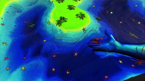 How to make an interactive sandbox. Underwater world.