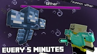 Minecraft, but the Wither Spawns Every 5 Minutes