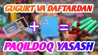 PAQILDOQ TAYYORLASH 💥 GUGURT VA QOG'OZDAN PAQILDOQ YASASH | PERATEXNIKA YASASH ✅