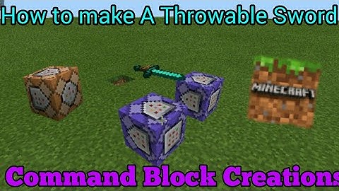 Minecraft Command Block Creation #5: How to make a Throwable Sword