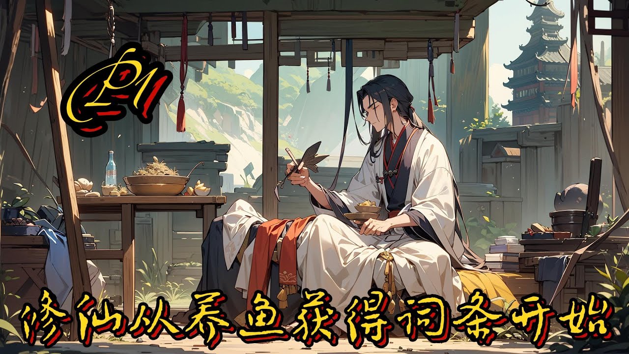 🐟【修仙從養魚獲得詞條開始】P1 修士，功法！穿越修仙界，李沐川只是個資質平庸、毫無靠山的家族漁農。每日起早貪黑，換來的卻是漁獲不達標，就要被#種田 #玄幻小說 #ai漫画 #修仙 #穿越 #凡人流