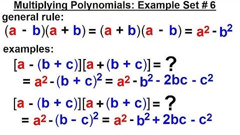 Algebra - Ch. 5: Polynomials (24 of 31)  Multiplying Polynomials: Example Set #6