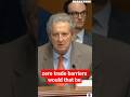 Zero Trade Barriers Senator Kennedy Curiously Ask