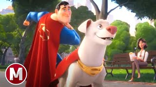 DC League of Super-Pets (2022) - Superman & Krypto Play Fetch Scene