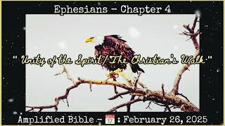 Ephesians Chapter 4 (Amplified Bible)