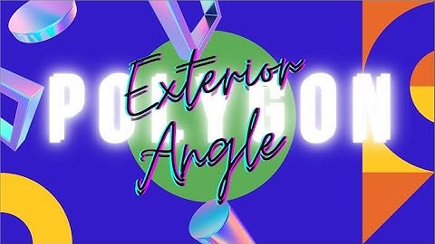 Finding an Exterior Angle in a Polygon (Tagalog)