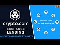 Crypto.com Lending Tutorial: Borrow Against Your Crypto, for an Instant Loan