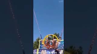 Slingshot Ride Elastic Band Nearly Hits Operator - What Really Happened @CoasterCollege