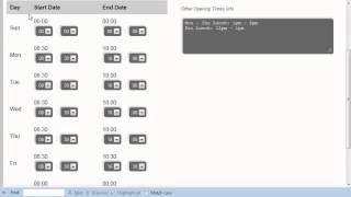 Refresh CMS - Opening Times