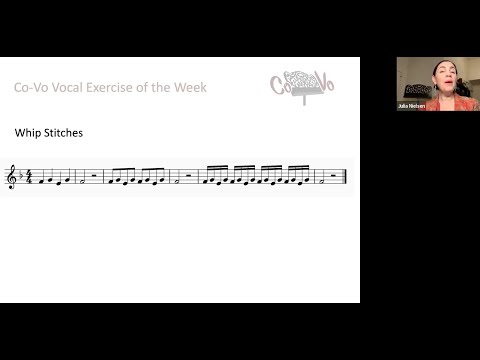 Co-Vo Vocal Exercise of the Week #15 | Whip Stitches | Dec. 10, 2023