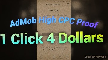 AdMob High CPC Proof 1 Click 4$