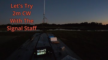 Brought Out The ICOM IC-705 For This POTA Activation. Blindly Called CQ on 2 Meters At The End