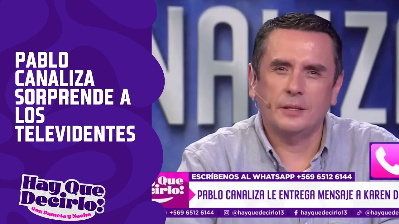 Pablo Canaliza sorprende a los televidentes con su increíble don | Hay Que Decirlo | Canal 13