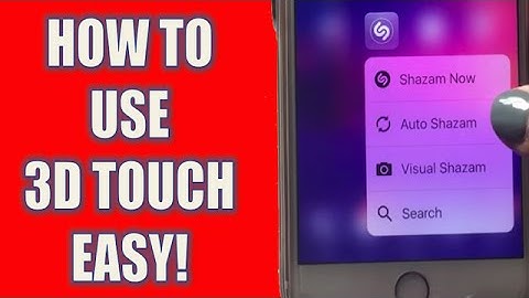 How To Use 3D Touch iPhone 6s! iOS9