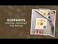 Handmade watercolour unboxing swatching  first painting  kozpaints