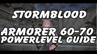 FFXIV Armorer 60-70 Powerlevel Guide - Leves, Collectables & Resources