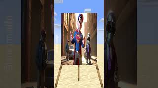 HELP Herobrine Draw SUPERMAN Challenge (Bones - Imagine Dragons) #minecraftanimation