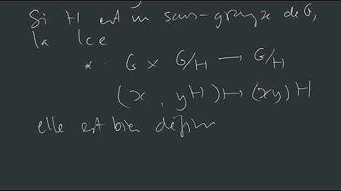 Groupes et géométrie - morphismes de G-ensembles