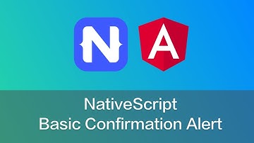 NativeScript Basic Confirmation Alert