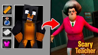 Minecraft Adventure : HOW TO BECOME SCARY TEACHER 3D!!