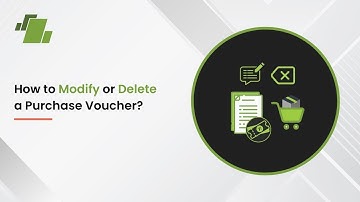 How to Modify or Delete a Purchase Voucher?