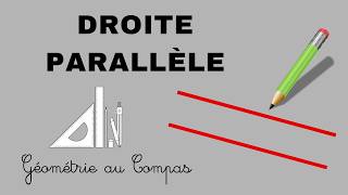 📐 Comment Tracer une Droite Parallèle avec un Compas | Construction Géométrique Facile [TUTO 26]
