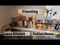 Real Life Kitchen Cleaning Routine 🧼 | Living in Japan as Indian Family⚡️