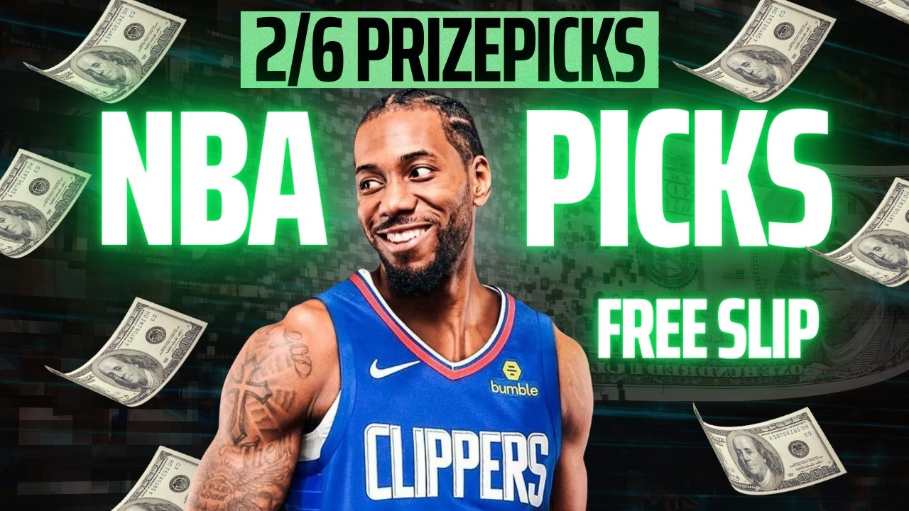 BEST NBA PRIZEPICKS TODAY | 2/6 FREE SLIP + GIVEAWAY! DISCORD BOT ON FIRE!!!
