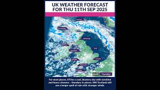 UK weather forecast for Thu 11th Sep 2025