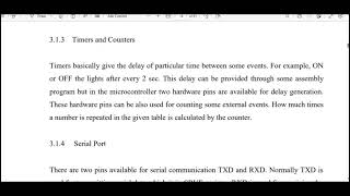 Microprocessors - Timers and Counters