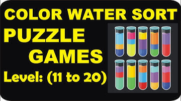 Water Sort Puzzle - Level 11 to 20 - Color Water Sort - Puzzle Games - gameplay #shorts #puzzlegame