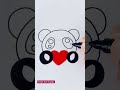 Cute Panda with heart ❤️|#panda#heart#shorts