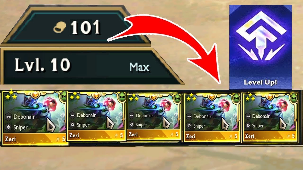 HYPER ROLL 5 Cost ? 100 GOLD AT LV10 = ZERI 3 STAR