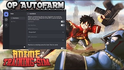 Anime Training Simulator OP Autofarm Script *PASTEBIN*