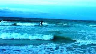 Eli Melton surfing Kailua Shorebreak