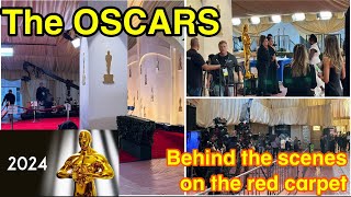 HOLLYWOOD 🏆 Behind the scenes on the red carpet at The OSCARS 2024.