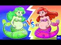 Pregnant mermaid vs zombie taking care baby  more funny nursery rhymes  kids songs
