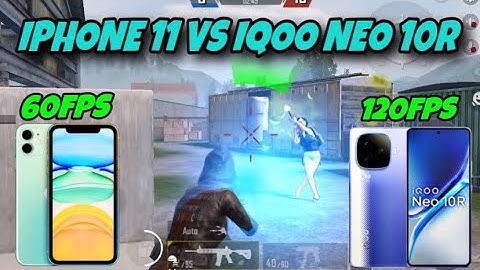 IPHONE 11 VS IQOO NEO 10R 🥶 1V1 TDM BATTLE | 60fps vs 120fps 