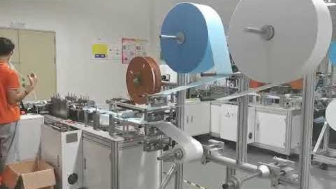 5 mins test run video outer earloop mask making machine