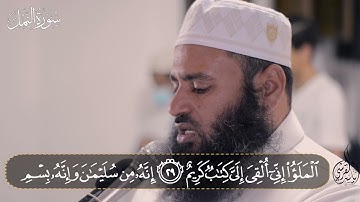 تلاوة مباركة من صلاة التراويح والقيام لعام 1442 لسورة النمل كاملة بصوت القارىء ياسر القرشي