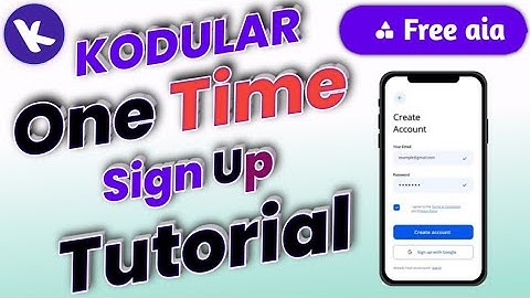How To Make one time sign up in firebase Step By Step in kodular