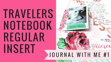 JOURNALING in my TRAVELERS NOTEBOOK REGULAR SIZE - process video #1