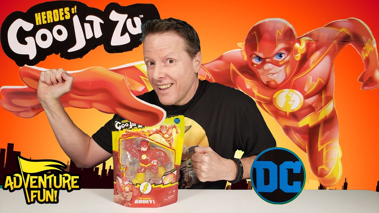 HEROES OF GOO JIT ZU MINIS Superman & The Flash DC Comics Superhero Toys HEROES OF GOO JIT ZU MINIS Superman & The Flash DC Comics Superhero Toys