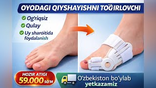 Oyoq qiyshiqligini davolash | Bosh barmoq qiyshayishi | oyoq bosh barmoq qiyshayishi | Fiksator