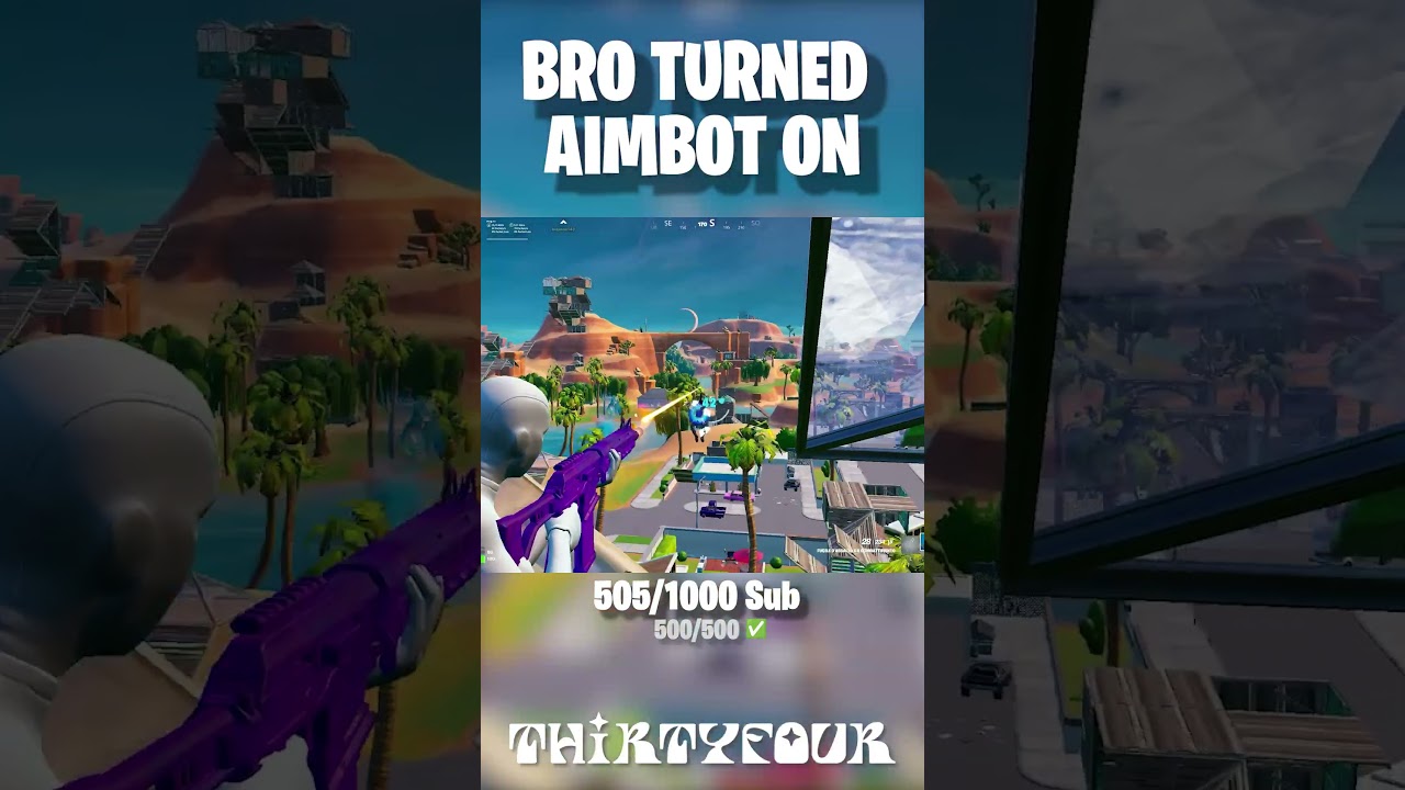 BRO TURNED AIMBOT ON  
