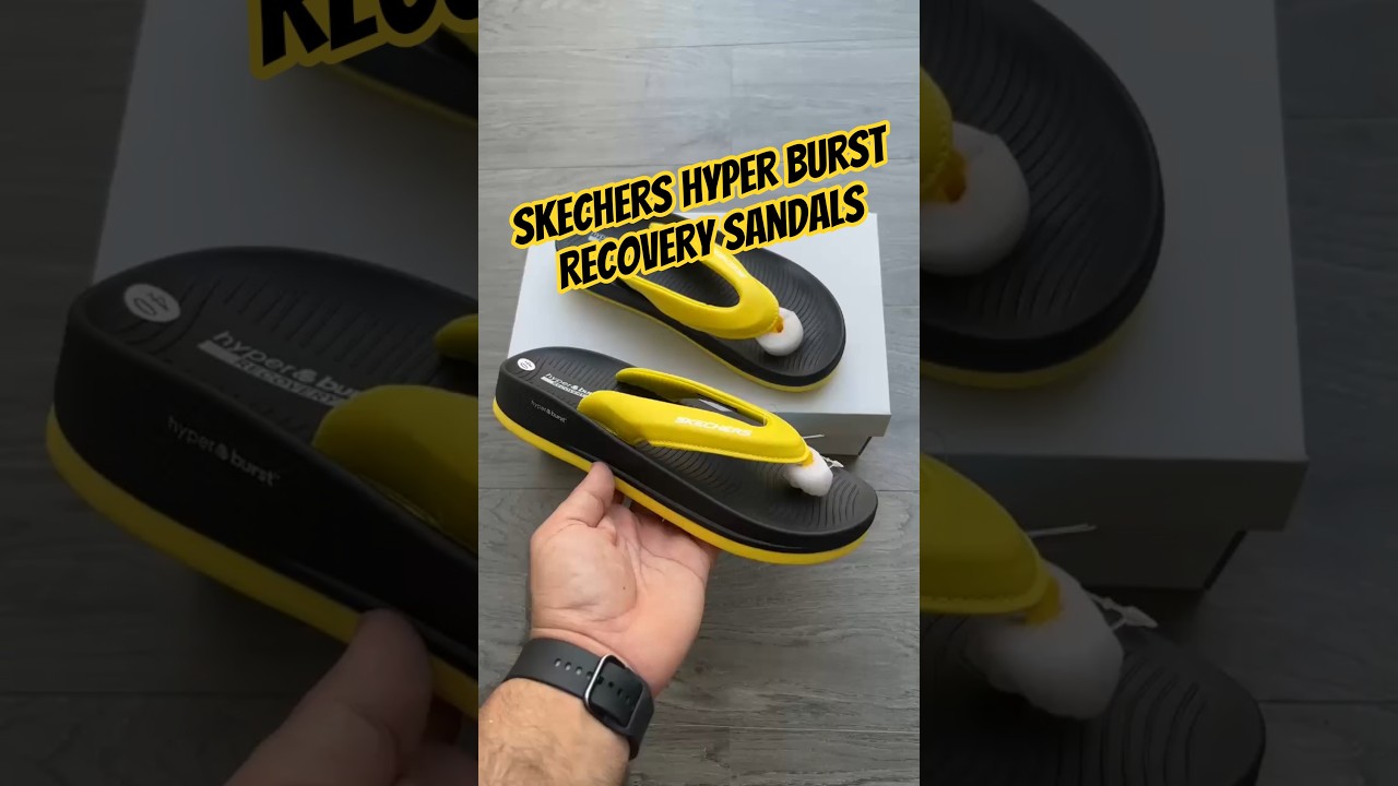 Skechers Hyper Burst Recovery sandals ❣️🩴