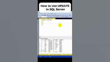 How to Use UPDATE in SQL Server
