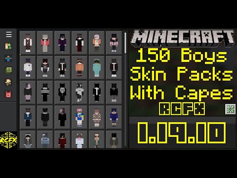Video 150 Boys Skin Packs With Capes For Minecraft 1.19.10... - youtube