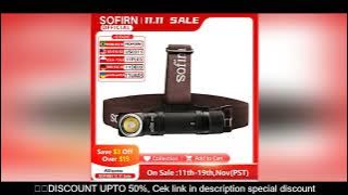 Sofirn SP40A TIR Optics  Rechargeable LED Headlamp TN-3535 1200lm 18650 Headlight 18350 Angle Flashl