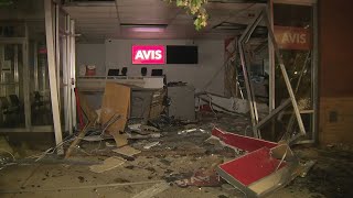 Car crashes into Avis Rental Car office during GSP chase | WSB-TV
